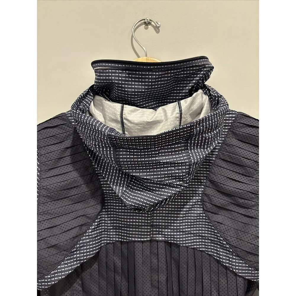 Lululemon Vent It Out Jacket Double Dot Navy Blue Lullaby / Navy Blue Size 6 - Picture 10 of 14